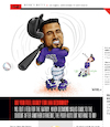Cartoon: Ian Desmond Twisted Up (small) by karlwimer tagged baseball,colorado,rockies,ian,desmond,strikeout