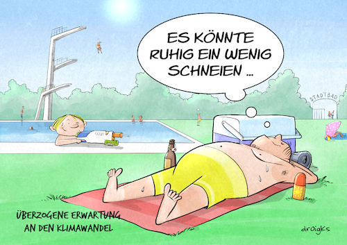 Cartoon: Alltag im Sommer (medium) by droigks tagged cartoon,comic,droigks,schnee,schneefall,hitze,heiss,klimawandel,sommer,sommerhitze,gluthitze,stadtbad,glühend,klima,temperatur,wetter,badesaison,hitzerekord,wunschdenken,erwartung,cartoon,comic,droigks,schnee,schneefall,hitze,heiss,klimawandel,sommer,sommerhitze,gluthitze,stadtbad,glühend,klima,temperatur,wetter,badesaison,hitzerekord,wunschdenken,erwartung