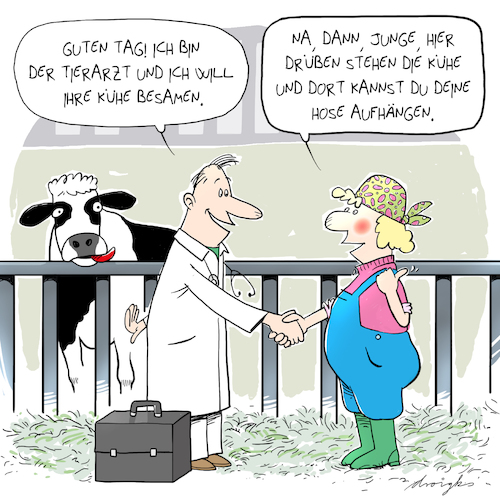 Cartoon: lustvoller Job (medium) by droigks tagged besamung,kuh,kuhstall,vermehrung,zucht,künstliche,befruchtung,samenspende,tierarzt,veterinär,sodomie,besamung,kuh,kuhstall,vermehrung,zucht,künstliche,befruchtung,samenspende,tierarzt,veterinär,sodomie