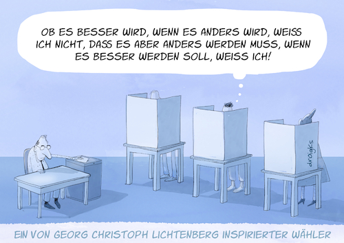 Cartoon: Wahlen (medium) by droigks tagged wahl,wahlentscheidung,wahlzettel,partei,kandidat,wahlbüro,wahllokal,veränderung,verbesserung,droigks,aphorismus,sudelbuch,aufklärung,georg,christoph,lichtenberg,naturwissenschaft,satire,philosophie,aphoristiker,empirie,zettelkasten,demokratie,gelehrter,wahl,wahlentscheidung,wahlzettel,partei,kandidat,wahlbüro,wahllokal,veränderung,verbesserung,droigks,aphorismus,sudelbuch,aufklärung,georg,christoph,lichtenberg,naturwissenschaft,satire,philosophie,aphoristiker,empirie,zettelkasten,demokratie,gelehrter