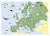 Cartoon: Europakarte (small) by droigks tagged erdteil,kontinent,subkontinent,eurasien,droigks,phönizische,königstochter,zeus,stier,landmasse,blaue,banane