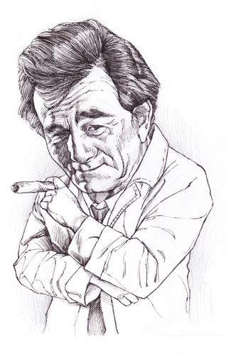 Cartoon: Columbo (medium) by wwoeart tagged columbo