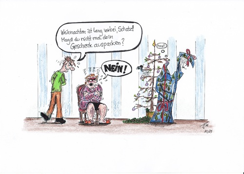 Cartoon: Viel Spass bei der Bescherung (medium) by Tom13thecat tagged weihnachten