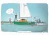 Cartoon: Regattavorbereitung (small) by darkplanet tagged segeln,regatta,segelclub,wasser,boot,fair,play