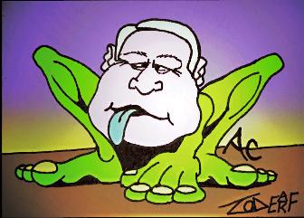 Cartoon: Mac (medium) by Tzod Earf tagged caricature,mac,cane,mccain