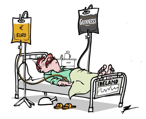 Cartoon: The Irish patient (medium) by Ballner tagged ireland