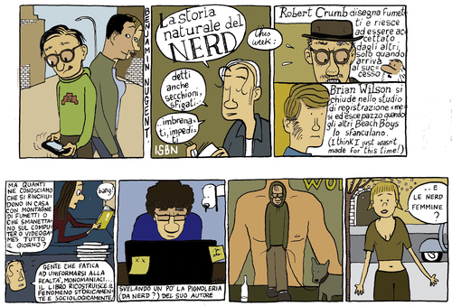 Cartoon: nerd (medium) by marco petrella tagged brian,wilson