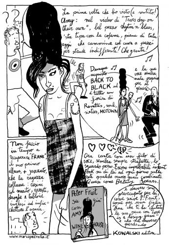 Cartoon: up and down with amy (medium) by marco petrella tagged amy,winehouse