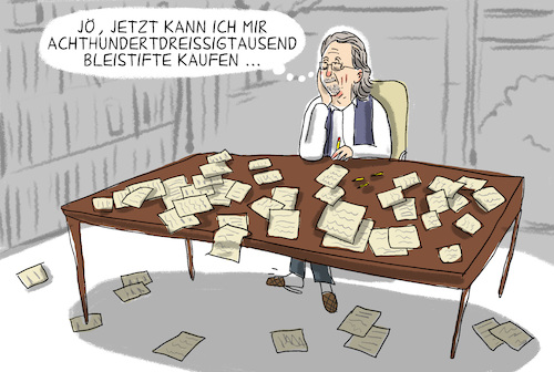 Cartoon: literaturnobelpreis handke (medium) by leopold maurer tagged peter,handke,literaturnobelpreis,2019,peter,handke,literaturnobelpreis,2019