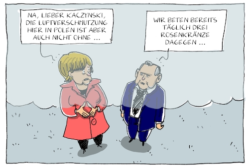 merkel in polen