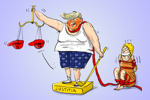 Cartoon: Trump Immunität (medium) by leopold maurer tagged supreme,court,gericht,immunität,präsident,ex,strafverfahren,amtshandlungen,privat,donald,trump,strafe,justitia,recht,über,justiz,biden,wahl,usa,teil,leopold,maurer,karikatur,cartoon,supreme,court,gericht,immunität,präsident,ex,strafverfahren,amtshandlungen,privat,donald,trump,strafe,justitia,recht,über,justiz,biden,wahl,usa,teil,leopold,maurer,karikatur,cartoon