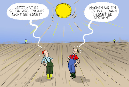 Cartoon: Verregnete Festivals (medium) by leopold maurer tagged festival,musik,wacken,burning,man,pop,rock,kunst,theater,trocken,klimawandel,überschwemmungen,überflutungen,schlamm,steckenbleiben,jugend,besucher,extremwetter,wetter,regen,sturm,hagel,leopold,maurer,karikatur,cartoon,festival,musik,wacken,burning,man,pop,rock,kunst,theater,trocken,klimawandel,überschwemmungen,überflutungen,schlamm,steckenbleiben,jugend,besucher,extremwetter,wetter,regen,sturm,hagel,leopold,maurer,karikatur,cartoon