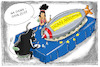 Cartoon: EU und Iran Abkommen (small) by leopold maurer tagged eu,iran,abkommen,europa,stier,bombe,allein,usa,trump,ausstieg,atom