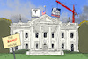 Cartoon: The Trump House (small) by leopold maurer tagged trump,usa,white,house,kabinett,moderator,fox,news,tesla,musk,energie,transport,aussenministerium,fossil,erneuerbar,antiwoke,fernsehstation,macht,präsident,donald,öl,demokratie,gefahr,unberechenbar,ernennung,regierung,leopold,maurer,karikatur,cartoon