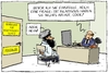 Cartoon: verfassungsschutz (small) by leopold maurer tagged verfassungsschutz,einstellung,personalbüro,islamismus