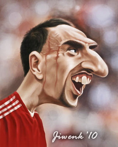 Cartoon: Frank Ribery (medium) by Jiwenk tagged ribery