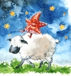 Cartoon: stars and sheeps (small) by ink-pop tagged sheep