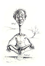 Cartoon: UPS! - PUPS! (small) by Stefan Kahlhammer tagged meditation mann karikatur caricature flankale flankalan kahlhammer