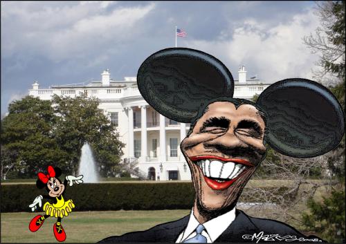 Cartoon: President Barack Obama - ByMazos (medium) by mazos tagged mazos