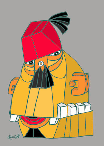 Cartoon: innovative face (medium) by omar seddek mostafa tagged innovative,face