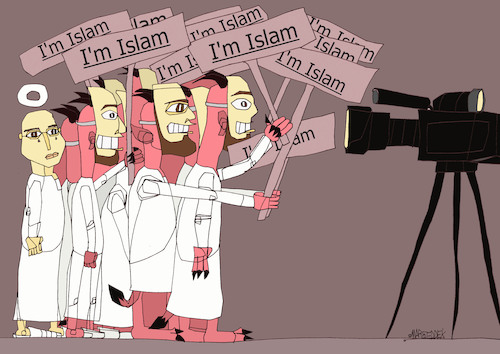 Cartoon: Islam (medium) by omar seddek mostafa tagged islam