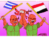 Cartoon: Cuba Egypt (small) by omar seddek mostafa tagged cuba,egypt