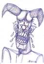 Cartoon: Devil crying (small) by omar seddek mostafa tagged devil,crying