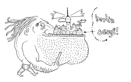 Cartoon: Berlin (medium) by cosmo9 tagged berlin,hauptstadt