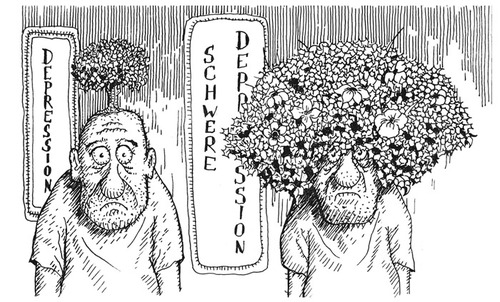 Cartoon: Depression (medium) by cosmo9 tagged depression,psychiatrie,psychologie