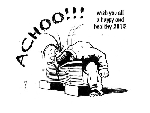 Cartoon: happy new year (medium) by cosmo9 tagged happy,new,year