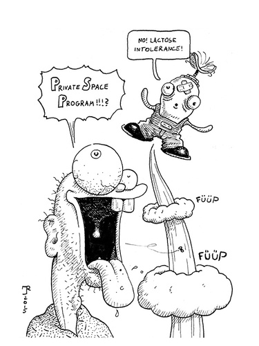 Cartoon: lactose intolerance (medium) by cosmo9 tagged milk,intolerance,lactose