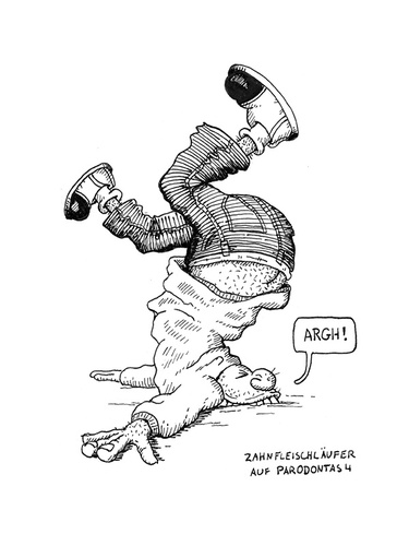 Cartoon: olle Männer 63 (medium) by cosmo9 tagged zahnfleisch,laufen