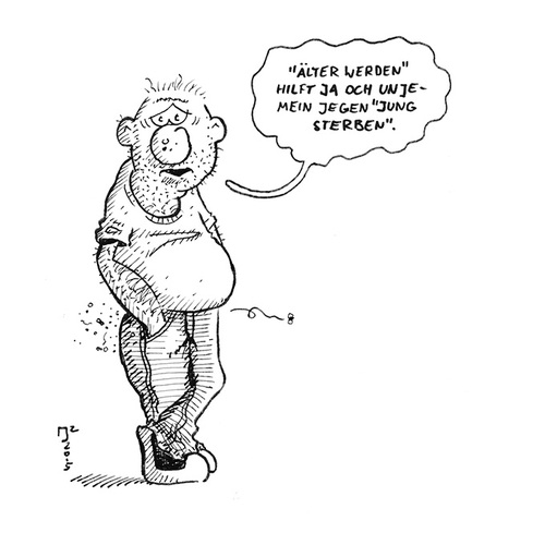 Cartoon: olle Männer 84 (medium) by cosmo9 tagged jung,alter,mann,alt,olle