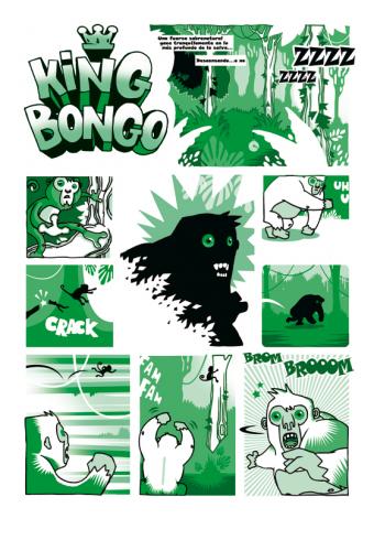 Cartoon: King Bongo Page 1 at Stripolis (medium) by Aleix tagged aleix,gordo,stripolis,comic,king,bongo