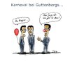 Cartoon: Karneval bei Guttenbergs (small) by timfuzius tagged guttenberg,karneval,pappnase