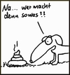 Cartoon: Na sowas... (small) by timfuzius tagged kot,hund,hundekot,stink