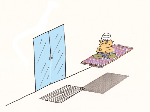 Cartoon: automatic door (medium) by joruju piroshiki tagged door,magic