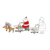 Cartoon: christmas shopping (small) by joruju piroshiki tagged santa,christmas,shopping,supermarket
