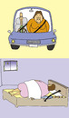 Cartoon: seatbelt (small) by joruju piroshiki tagged seatbelt,car,bed,wife