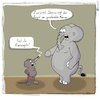 Cartoon: Klimaängste (small) by Grikewilli tagged angst,elefant,maus,klima,gesellschaft,demo,fridays,for,future,umwelt,zeitenwende