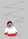 Cartoon: Trying Hard (small) by Kerina Strevens tagged sing song try fail noise note choir reject pain ear ache