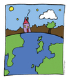 Cartoon: Home on the Range (small) by ringer tagged earth,globe,home,peace