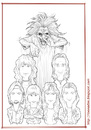 Cartoon: Iron Maiden - lines (small) by Freelah tagged iron,maiden