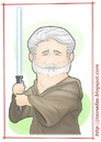 Cartoon: Master George Lucas (small) by Freelah tagged star,wars,george,lucas