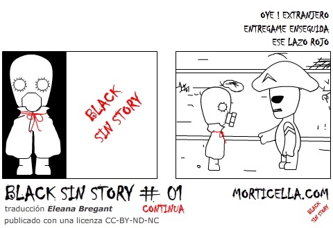 Cartoon: Black Sin Story 1 ES (medium) by morticella tagged bsses,morticella,comic,fumetti,anime,manga