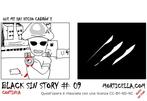 Cartoon: Black Sin Story 9 ES (medium) by morticella tagged comics,fumetti,anime,manga,gratis,morticella,bsses