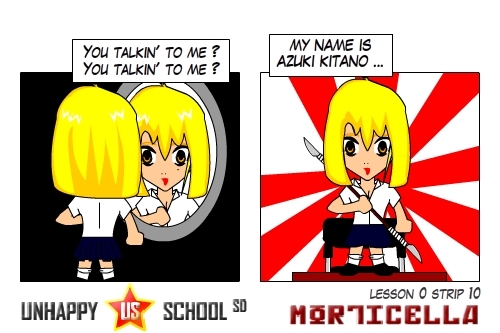 Cartoon: US lesson 0 Strip 10 (medium) by morticella tagged technique,manga,morticella,school,unhappy,uslesson0