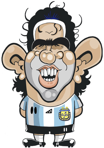 Cartoon: Tevez (medium) by Ca11an tagged tevez,caricatures,argentina,world,cup,south,africa,2010,manchester,city,man,utd,west,ham
