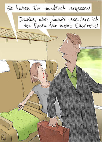 Cartoon: Handtuch (medium) by Jan Rieckhoff tagged deutsche,bahn,db,bundesbahn,zug,ice,zugabteil,abteil,sitzplatz,platz,reservierung,freie,sitzplatzwahl,pleiten,pannen,chaos,unzuverlässigkeit,unzuverlässig,desorganisiert,organisation,überfordert,fahrgast,handtuch,witz,cartoon,comic,karikatur,jan,rieckhoff,deutsche,bahn,db,bundesbahn,zug,ice,zugabteil,abteil,sitzplatz,platz,reservierung,freie,sitzplatzwahl,pleiten,pannen,chaos,unzuverlässigkeit,unzuverlässig,desorganisiert,organisation,überfordert,fahrgast,handtuch,witz,cartoon,comic,karikatur,jan,rieckhoff