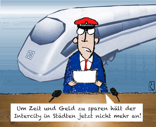 Cartoon: ICE 1 quer (medium) by Jan Rieckhoff tagged deutsche,bahn,db,ice,fahrplan,bahnverbindungen,zugverkehr,zugbetrieb,zugverbindung,schienenverkehr,einschraenkung,reduzierung,service,fahrplanaenderung,krise,dauerkrise,strecke,streckennetz,schienennetz,verbindungen,staedte,fernzuege,stop,halt,bahnhof,klima,klimaziel,co2,bilanz,umwelt,umweltvetraeglichkeit,umweltschonend,nachhaltig,ozonloch,atmosphaere,pressekonferenz,witz,cartoon,comic,karikatur,jan,rieckhoff,deutsche,bahn,db,ice,fahrplan,bahnverbindungen,zugverkehr,zugbetrieb,zugverbindung,schienenverkehr,einschraenkung,reduzierung,service,fahrplanaenderung,krise,dauerkrise,strecke,streckennetz,schienennetz,verbindungen,staedte,fernzuege,stop,halt,bahnhof,klima,klimaziel,co2,bilanz,umwelt,umweltvetraeglichkeit,umweltschonend,nachhaltig,ozonloch,atmosphaere,pressekonferenz,witz,cartoon,comic,karikatur,jan,rieckhoff